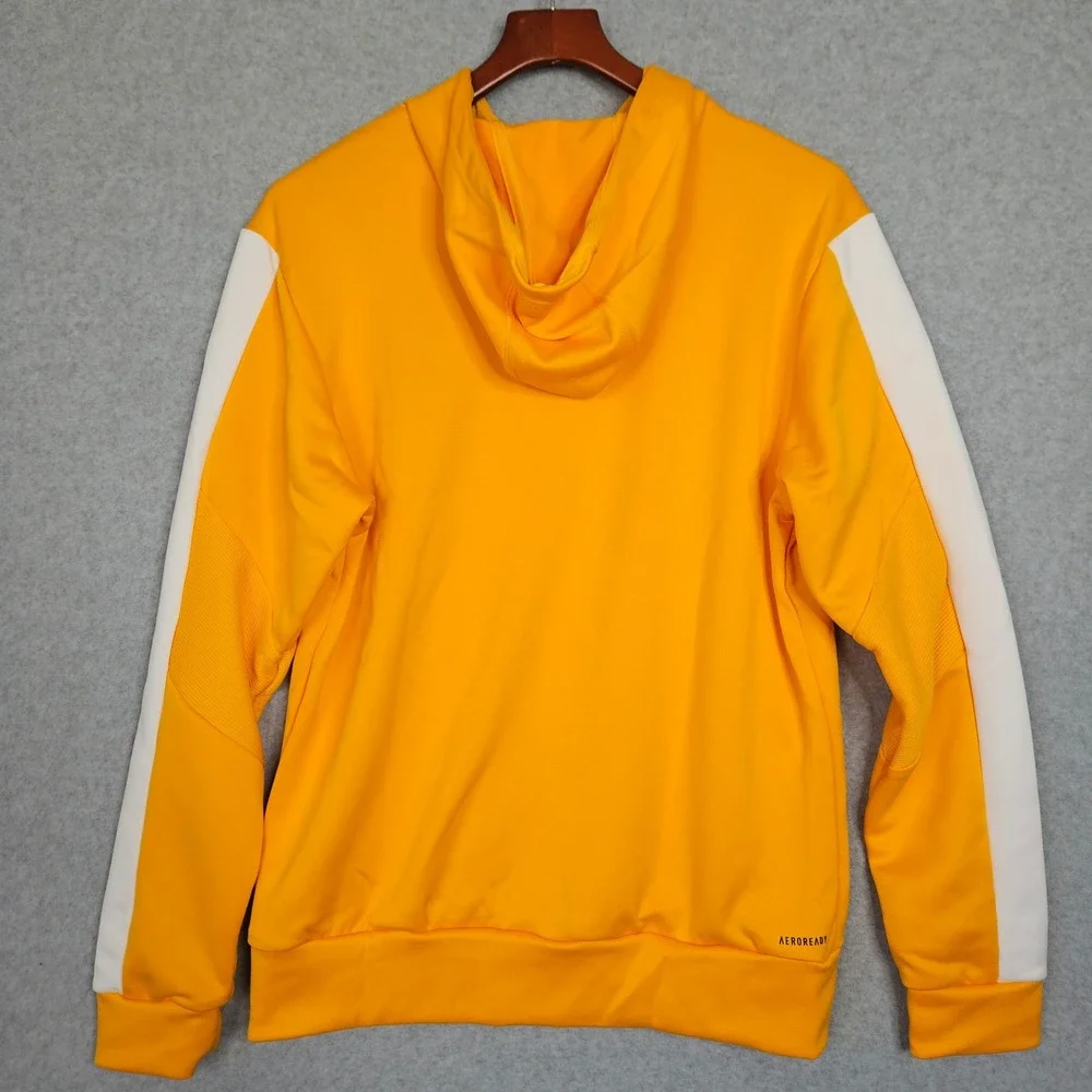 Adidas Aeroready Pullover‎ Hoodie Mens Size Medium Yellow White GM2690 New